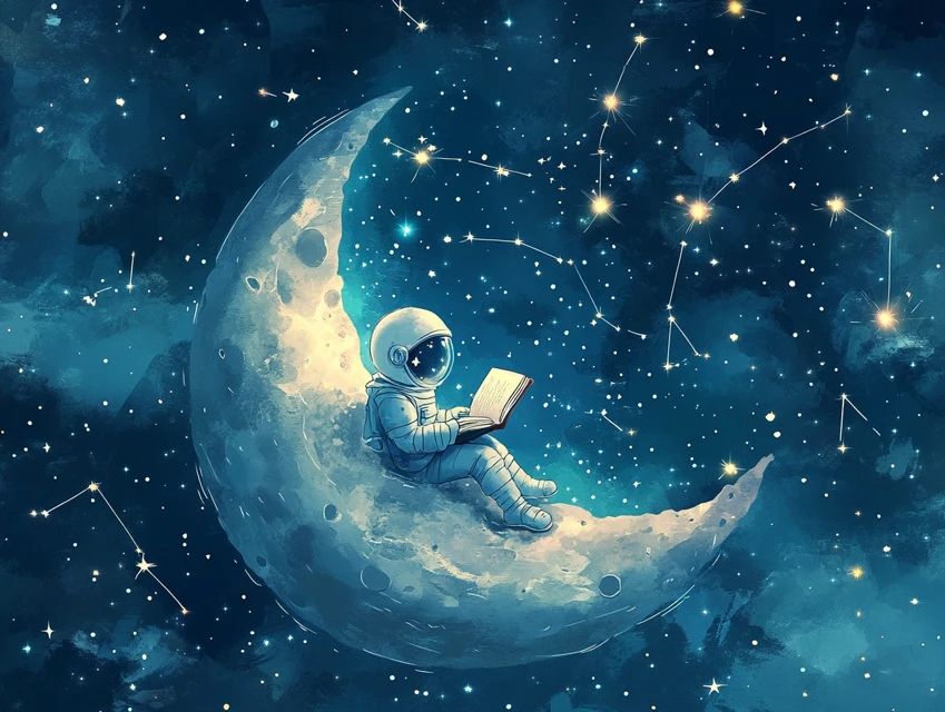Midjourney: Astronaut Child Watercolor Nursery Art (v5-v7) - v6.1 - Image 2