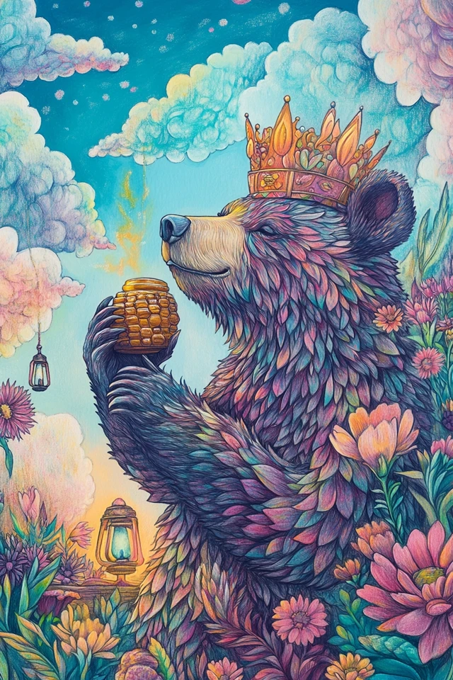 Midjourney’s Psychedelic Bear Tarot Art Evolution - v6.1 - Image 2