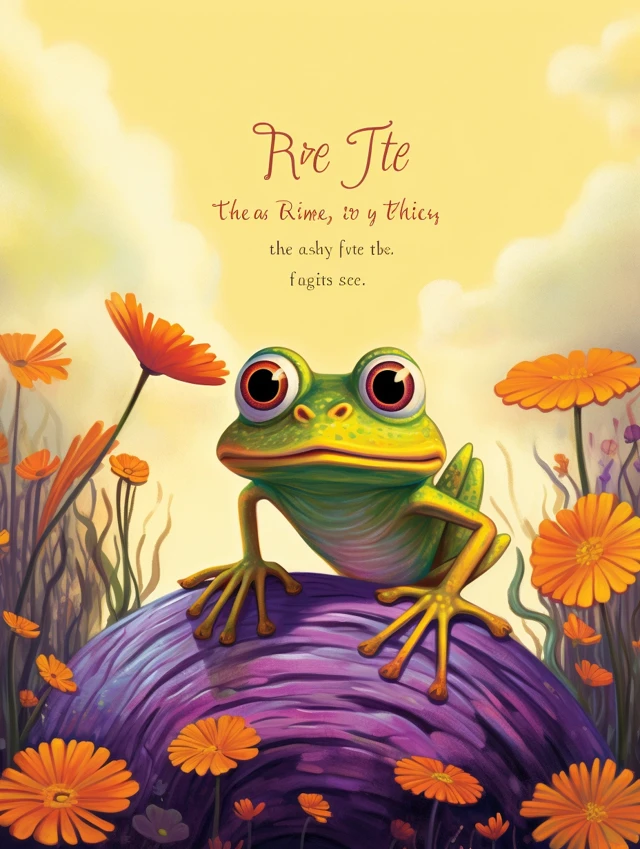 Oliver Jeffers AI Frog Art: Midjourney v5.2-v7 Comparison - v5.2 - Image 1