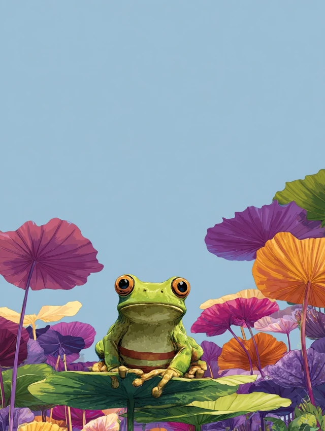 Oliver Jeffers AI Frog Art: Midjourney v5.2-v7 Comparison - v7.0 - Image 3