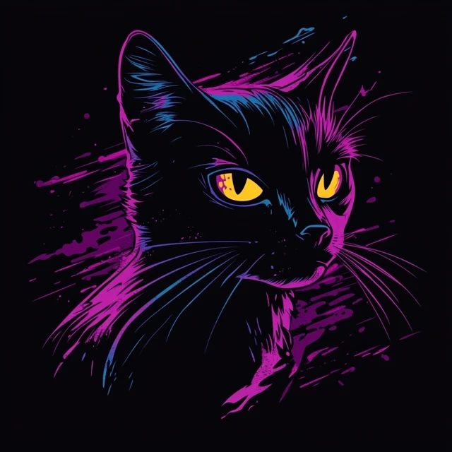 MidJourney Street Art Cat T-Shirt Design Showdown - v6.1 - Image 2