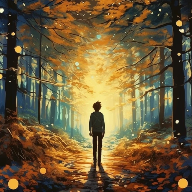 MidJourney Festive Forest Path Comic Art: v5.2-v7.0 Review - v5.2 - Image 3