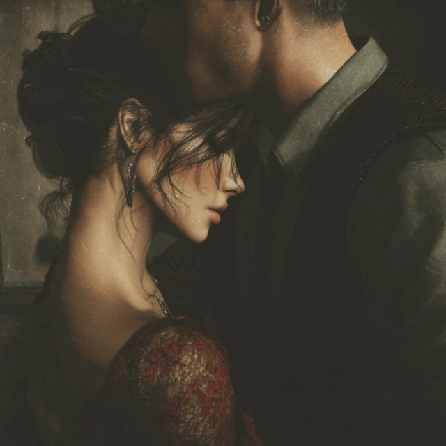 MJ v5.2-v7: Romantic Embrace AI Art Generation - v7.0 - Image 4