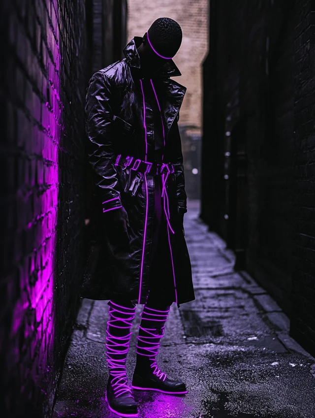 Cyberpunk Neon Fashion: MidJourney’s Glowing Evolution - v6.1 - Image 3