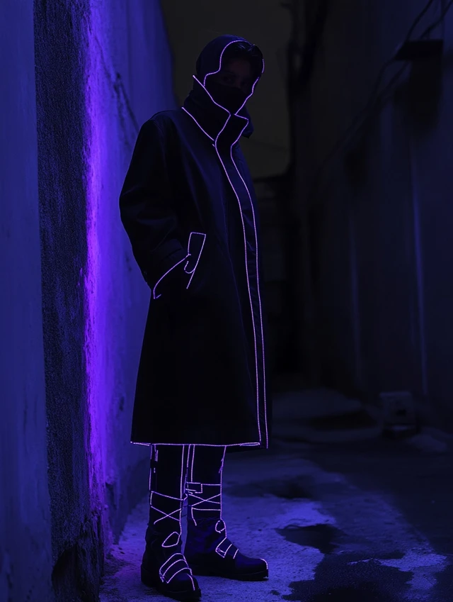 Cyberpunk Neon Fashion: MidJourney’s Glowing Evolution - v6.1 - Image 4