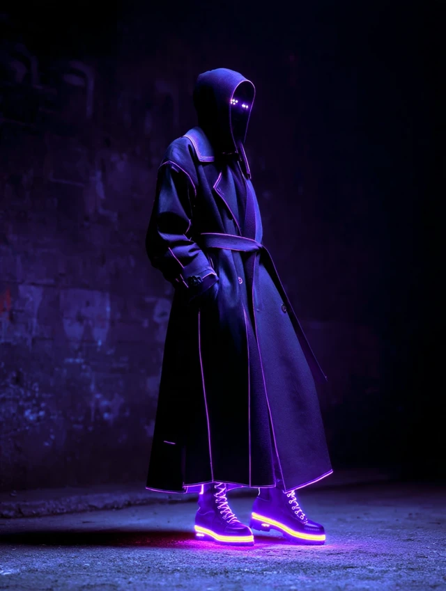 Cyberpunk Neon Fashion: MidJourney’s Glowing Evolution - v7.0 - Image 3