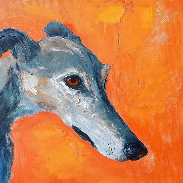 Greyhound Impressionist Art: Midjourney Version Test - v6.1 - Image 4