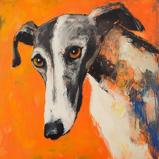 Greyhound Impressionist Art: Midjourney Version Test - v6.1 - Image 3