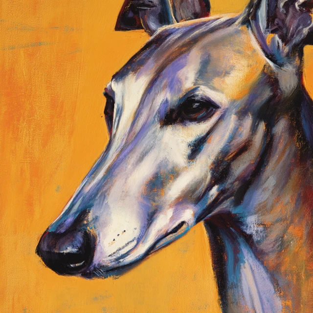 Greyhound Impressionist Art: Midjourney Version Test - v7.0 - Image 4