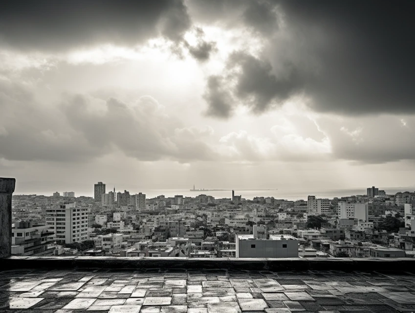 Midjourney: Crafting Atmospheric B&W Urban Photography - v5.2 - Image 2