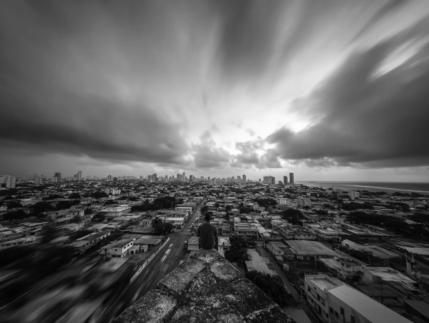 Midjourney: Crafting Atmospheric B&W Urban Photography - v7.0 - Image 3
