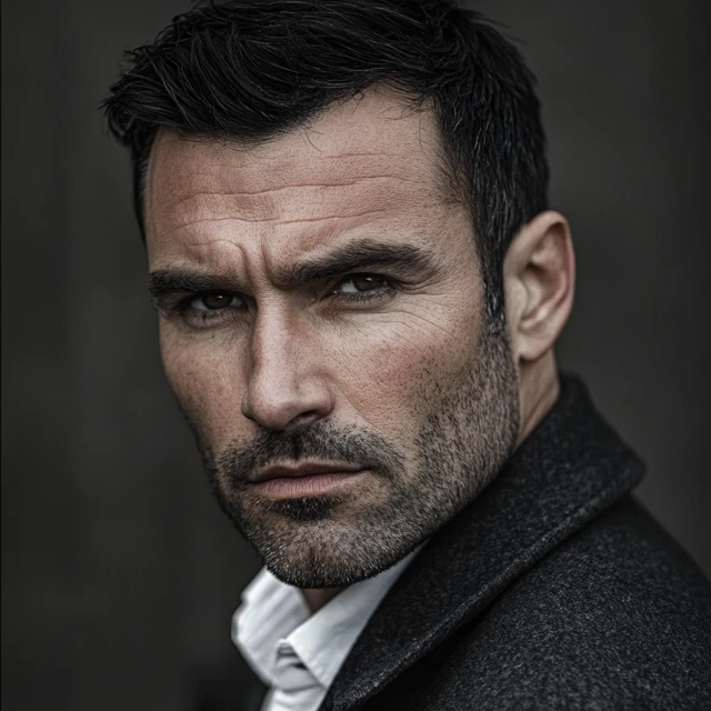 Brutal Male Portraits: Midjourney v5.2 vs v6.1 vs v7.0 - v6.1 - Image 2