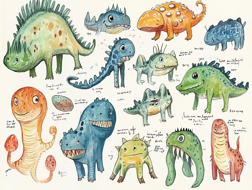 MidJourney’s Evolution in Child Explorer Alien Field Journals - v6.1 - Image 1