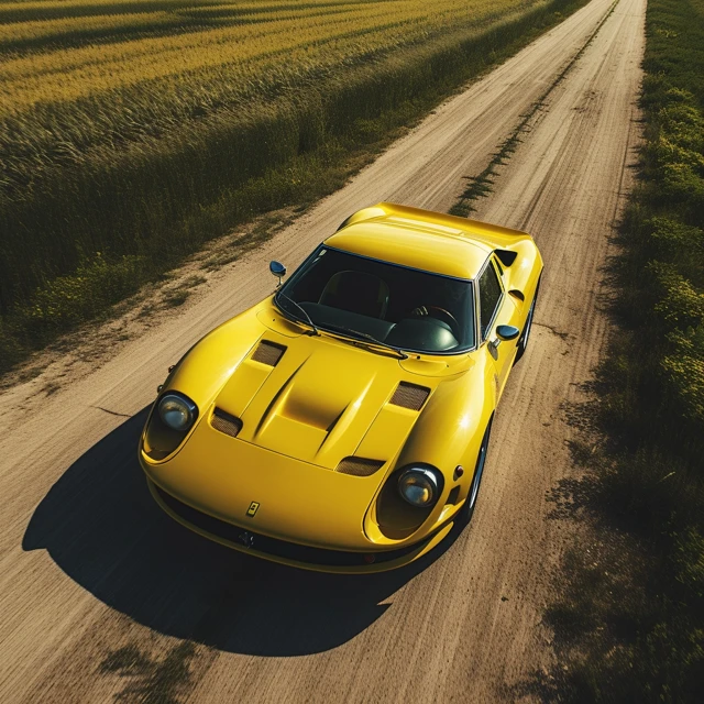 MJ Cinematic Aerial Ferrari Photography: v5.2-v7 Test - v5.2 - Image 3