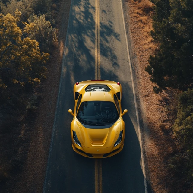 MJ Cinematic Aerial Ferrari Photography: v5.2-v7 Test - v6.1 - Image 2