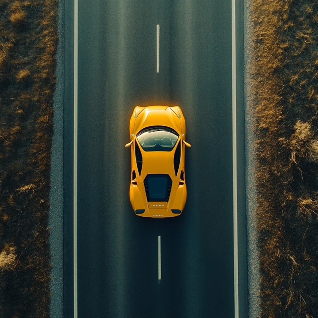 MJ Cinematic Aerial Ferrari Photography: v5.2-v7 Test - v6.1 - Image 4