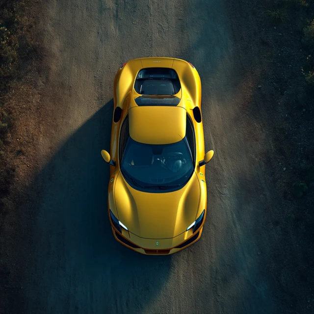 MJ Cinematic Aerial Ferrari Photography: v5.2-v7 Test - v7.0 - Image 4