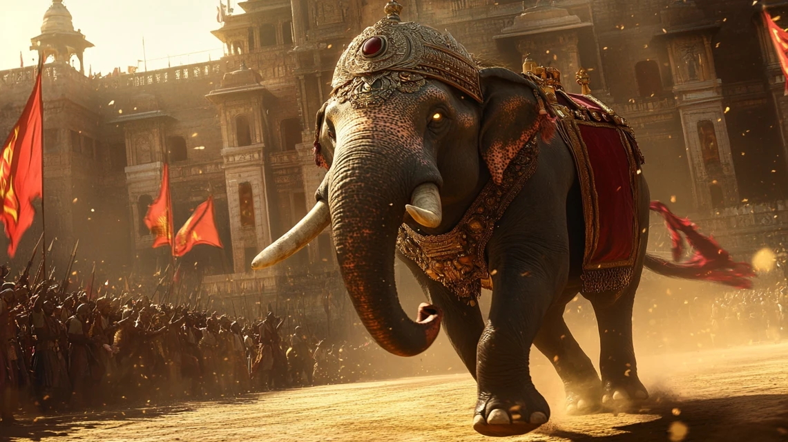 MidJourney Evolution: Ancient War Elephant Rendering Compared - v6.1 - Image 3