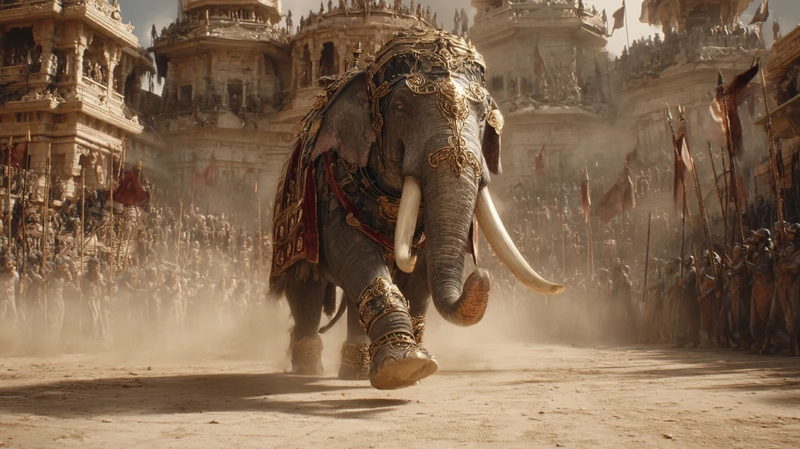MidJourney Evolution: Ancient War Elephant Rendering Compared - v7.0 - Image 4