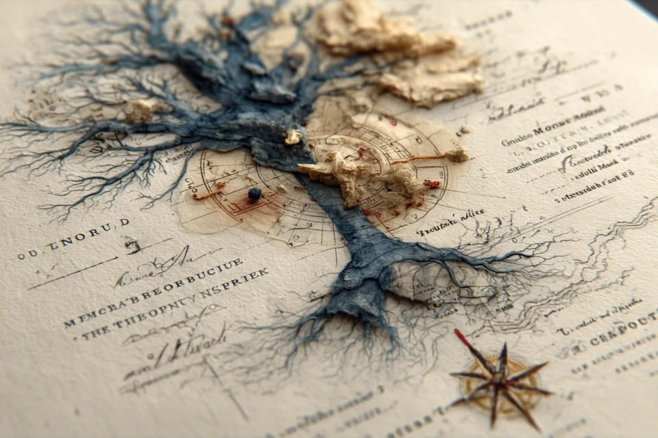 Mind Map Art Evolution: Comparing Midjourney v5.2, v6.1, v7.0 - v7.0 - Image 4
