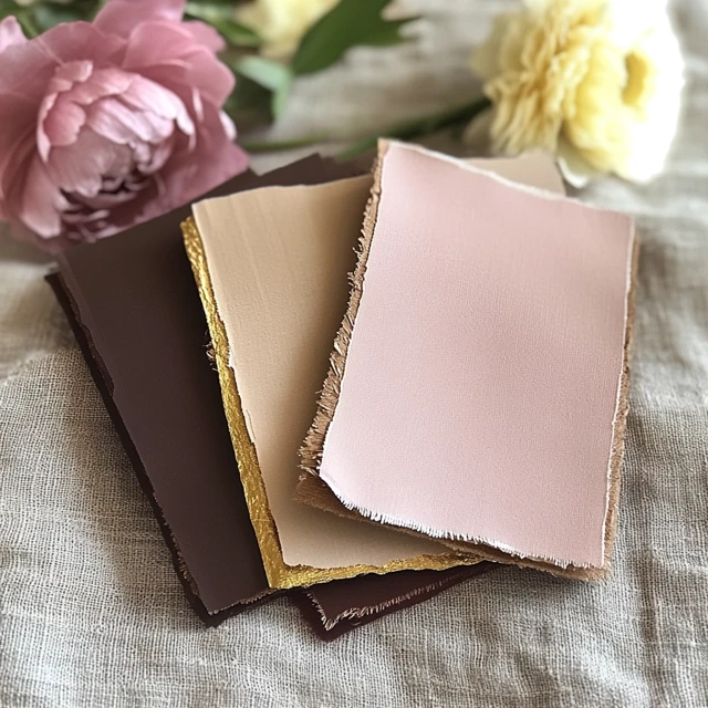 Stunning Chocolate Blush Gold Wedding Palette Ideas (Midjourney) - v6.1 - Image 4
