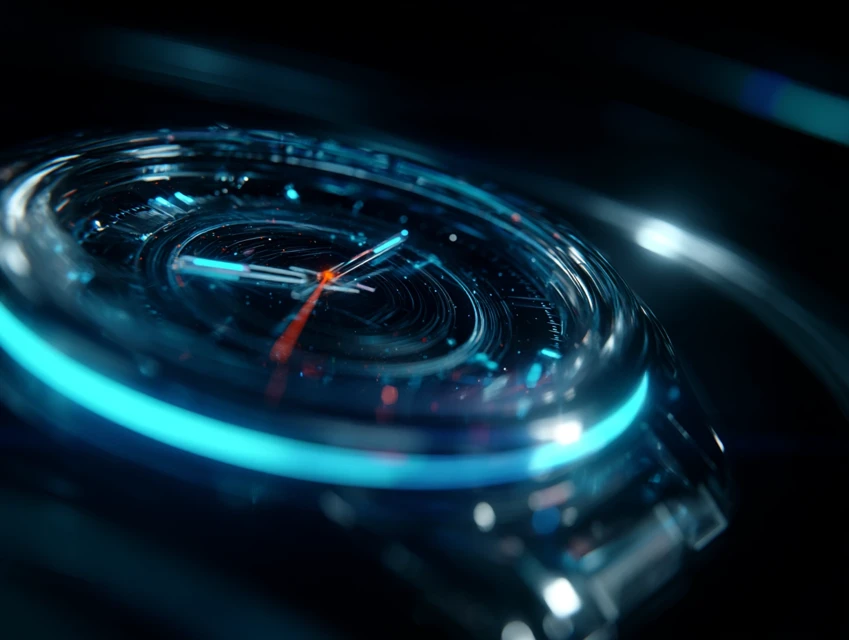 Midjourney: Futuristic Neon Digital Watch Design Showdown - v7.0 - Image 1