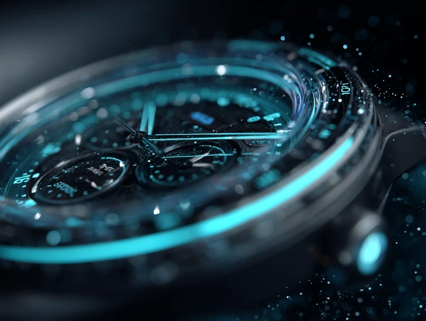 Midjourney: Futuristic Neon Digital Watch Design Showdown - v7.0 - Image 2