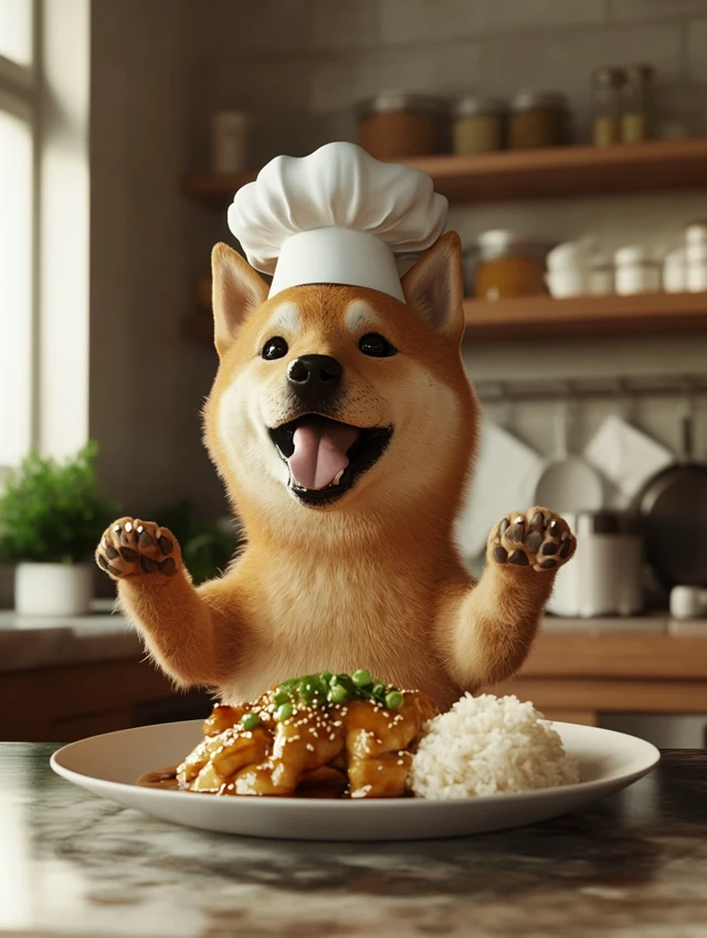 Midjourney’s Shiba Inu Chef: V5.2 vs V6.1 vs V7.0 Comparison - v6.1 - Image 1
