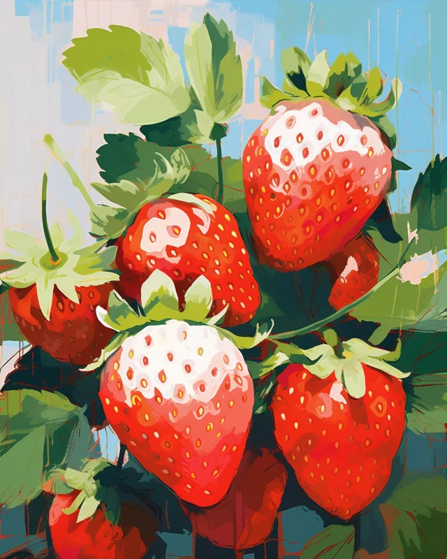 Midjourney: Mid-Century Modern Strawberry Art Styles Guide - v5.2 - Image 1