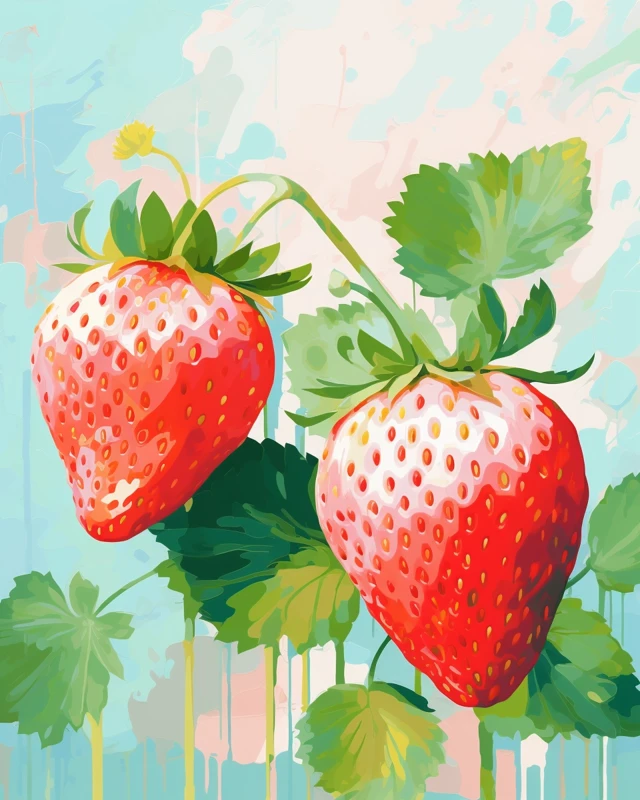 Midjourney: Mid-Century Modern Strawberry Art Styles Guide - v5.2 - Image 3