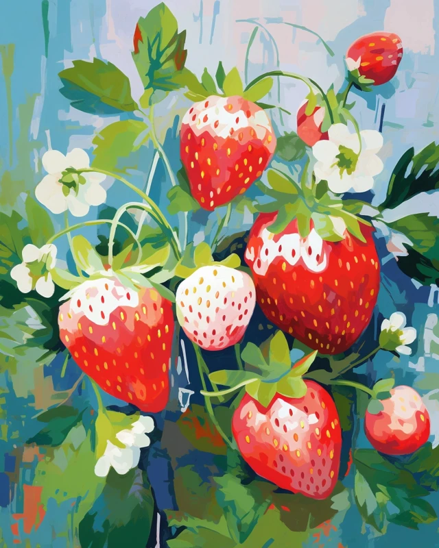 Midjourney: Mid-Century Modern Strawberry Art Styles Guide - v5.2 - Image 2
