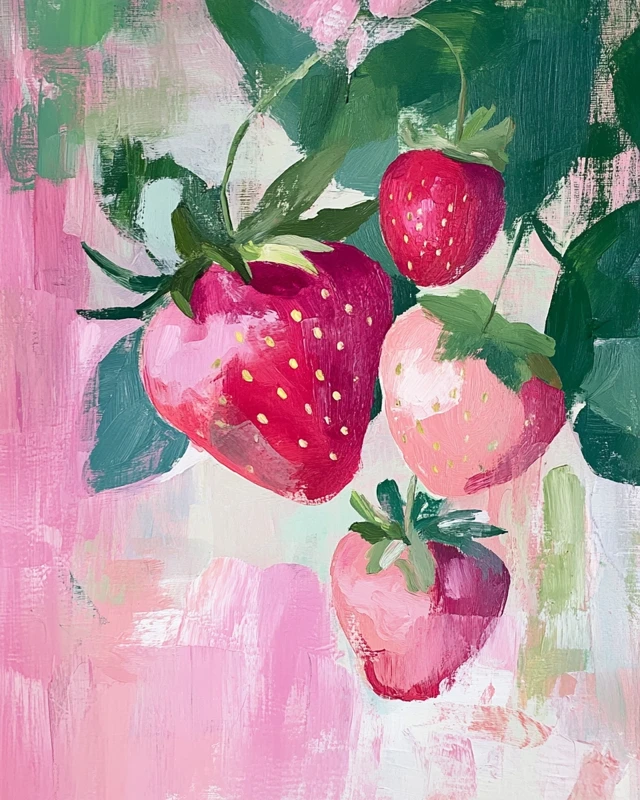Midjourney: Mid-Century Modern Strawberry Art Styles Guide - v6.1 - Image 3