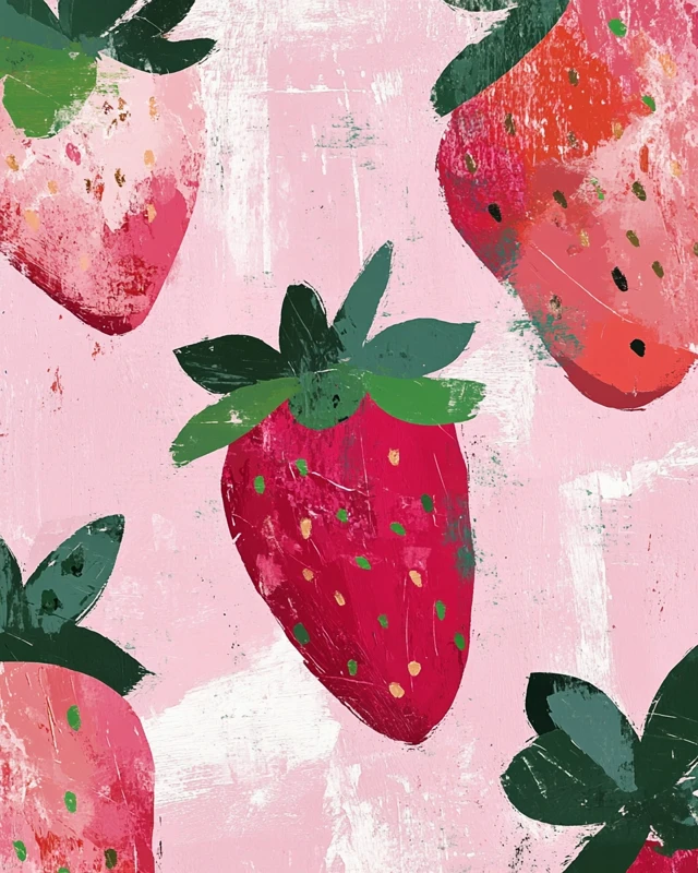 Midjourney: Mid-Century Modern Strawberry Art Styles Guide - v6.1 - Image 4