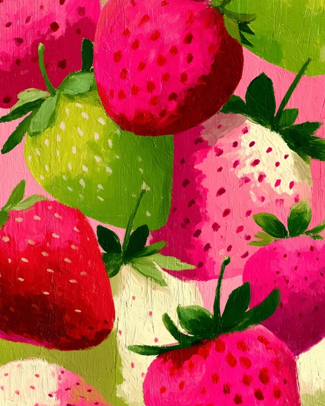 Midjourney: Mid-Century Modern Strawberry Art Styles Guide - v7.0 - Image 4