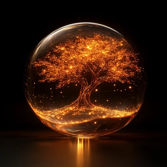 Stunning Blown Glass Tree of Life Art: MidJourney Evolution - v6.1 - Image 4