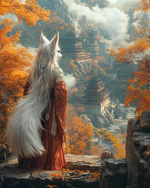 Magical Kitsune Evolution: MidJourney’s Fox Spirit Mastery - v6.1 - Image 2
