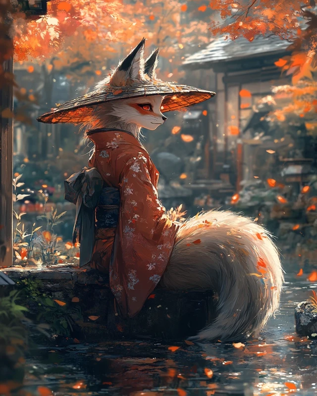 Magical Kitsune Evolution: MidJourney’s Fox Spirit Mastery - v6.1 - Image 3