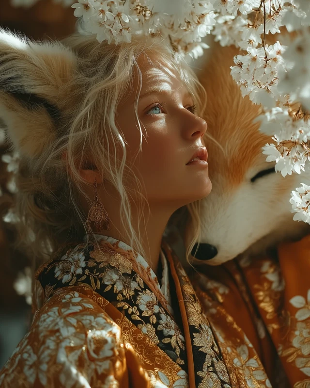 Magical Kitsune Evolution: MidJourney’s Fox Spirit Mastery - v7.0 - Image 1