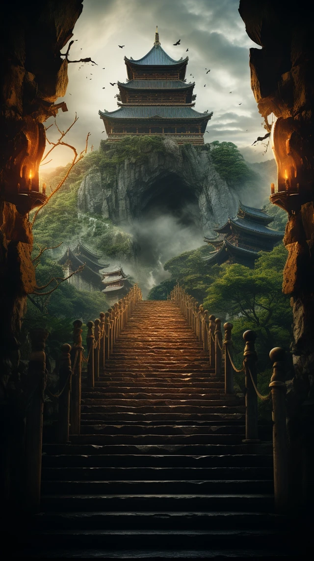Japanese Castle Movie Poster AI: Midjourney Showdown - v5.2 - Image 2