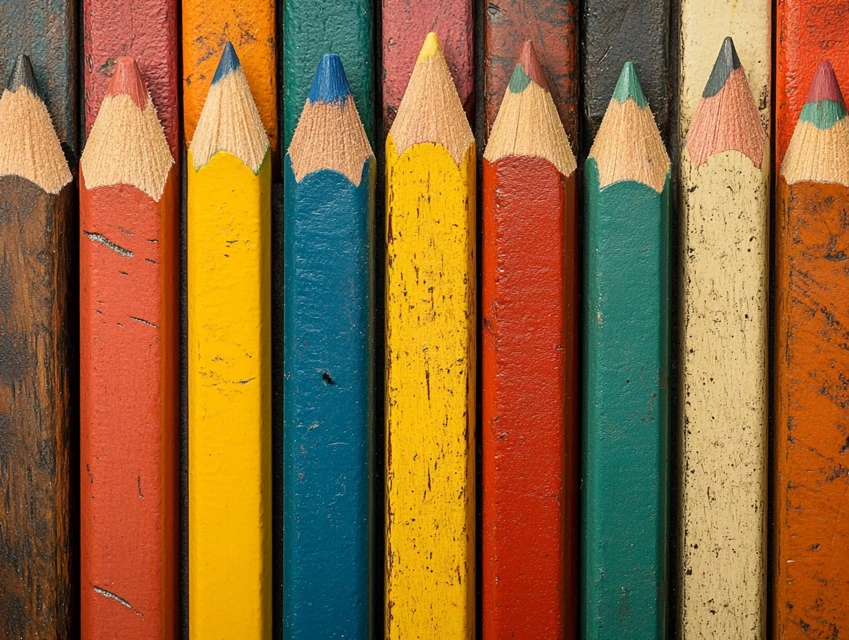 Realistic Colored Pencil Flat Lay Art: MJ v5.2-v7.0 Test - v6.1 - Image 3