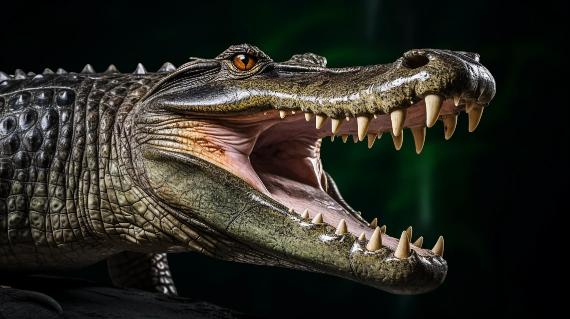 Midjourney Crocodile White Background Comparison: V5.2-V7.0 - v5.2 - Image 3
