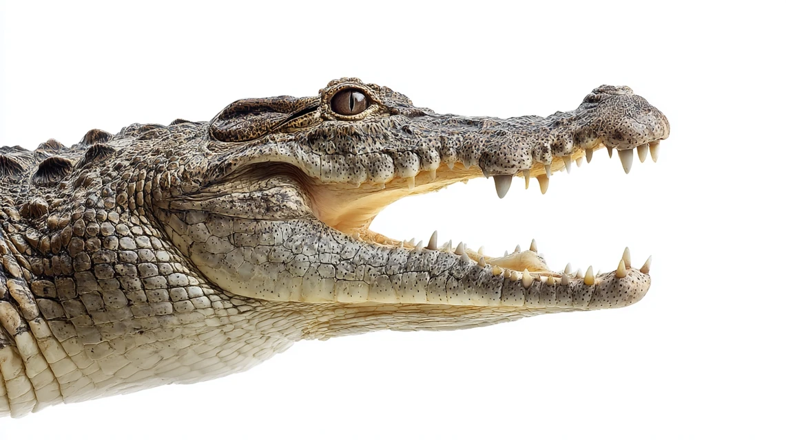 Midjourney Crocodile White Background Comparison: V5.2-V7.0 - v7.0 - Image 3