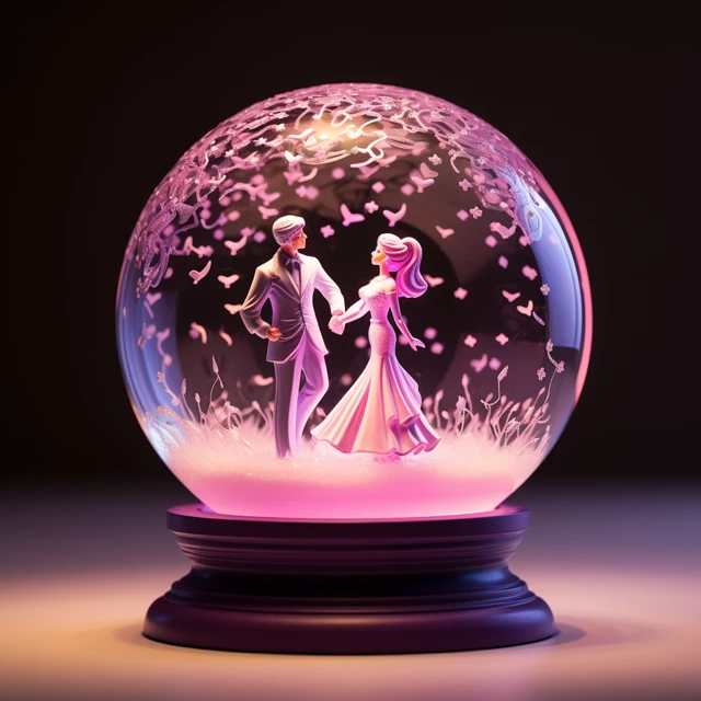 Midjourney Romantic Snowglobe Generation: v5.2 vs v6.1 vs v7.0 - v5.2 - Image 2