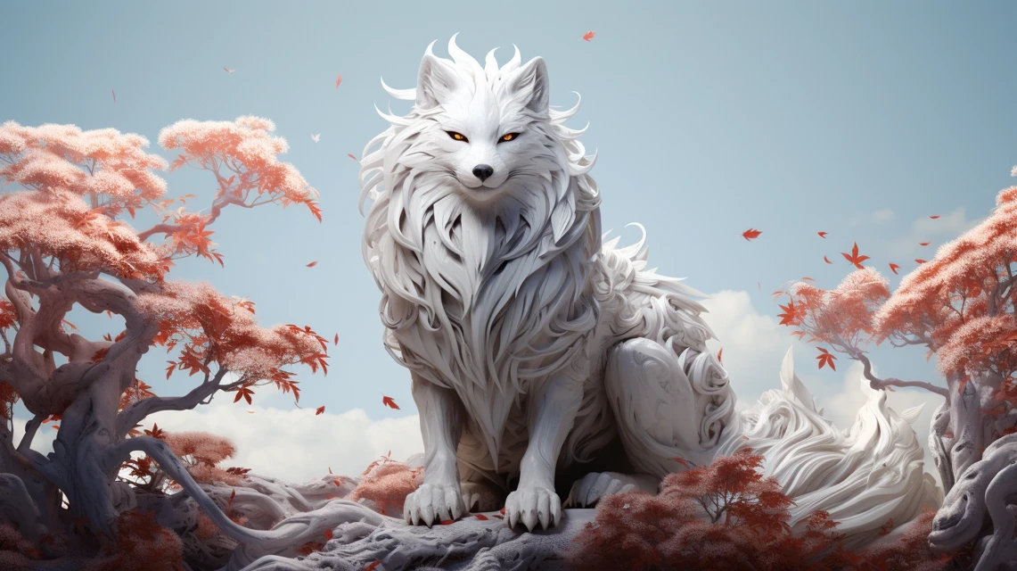 Kitsune Art Evolution: MidJourney v5.2 vs v6.1 vs v7.0 - v5.2 - Image 3