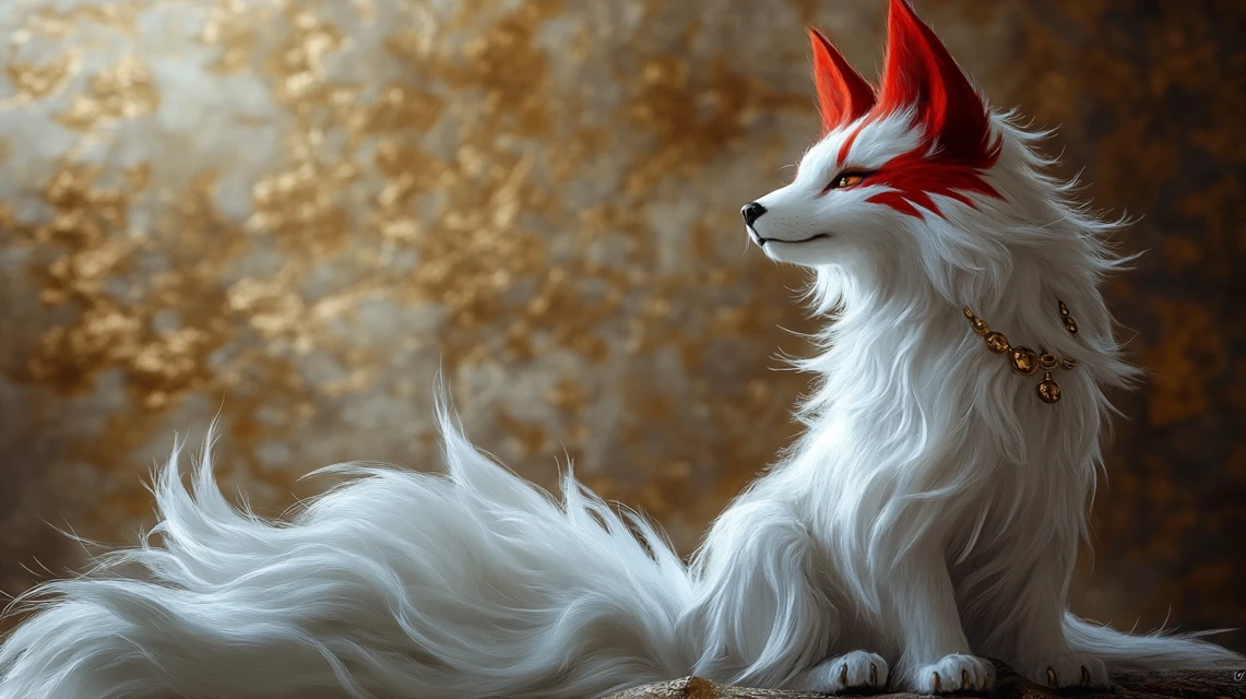 Kitsune Art Evolution: MidJourney v5.2 vs v6.1 vs v7.0 - v6.1 - Image 4