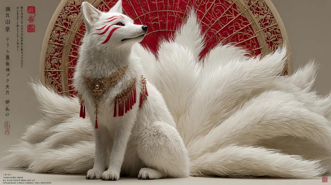 Kitsune Art Evolution: MidJourney v5.2 vs v6.1 vs v7.0 - v7.0 - Image 2