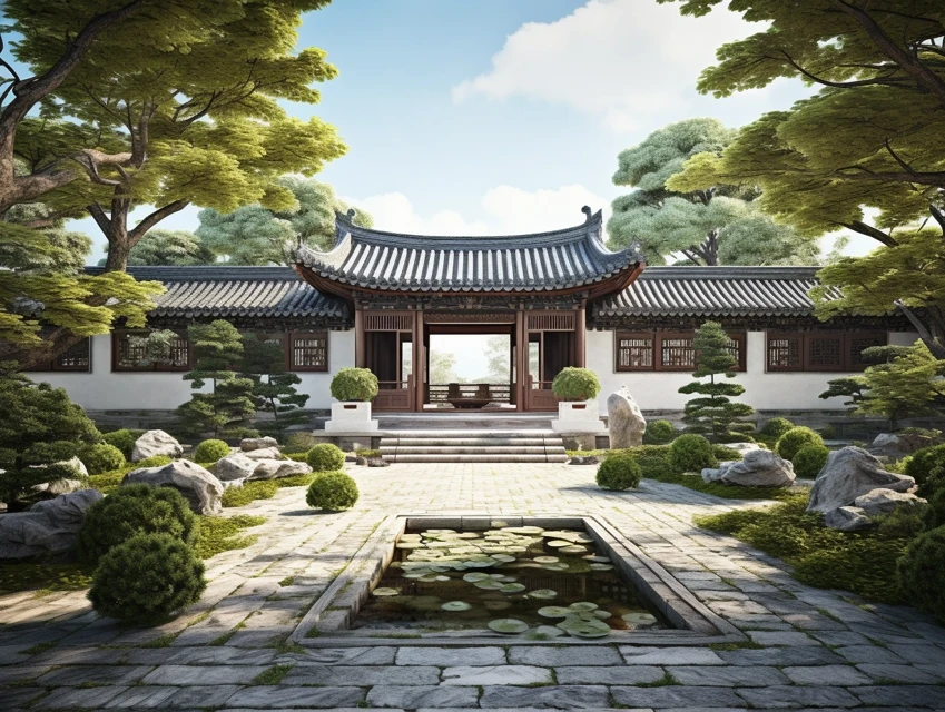 Midjourney’s Evolution of Chinese Courtyard Garden Design - v5.2 - Image 2