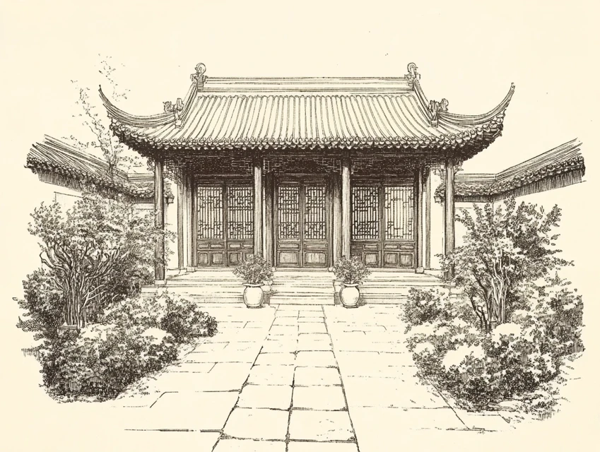 Midjourney’s Evolution of Chinese Courtyard Garden Design - v6.1 - Image 2
