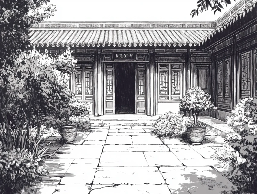 Midjourney’s Evolution of Chinese Courtyard Garden Design - v6.1 - Image 4