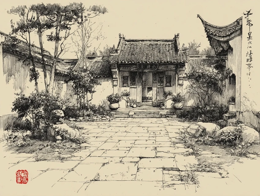 Midjourney’s Evolution of Chinese Courtyard Garden Design - v7.0 - Image 2